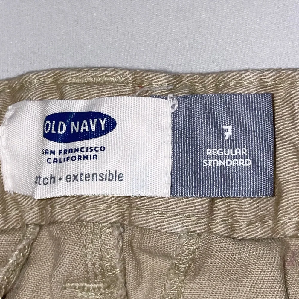 OLD NAVY Girl's Khaki Pants Size 7 Adjustable Waist